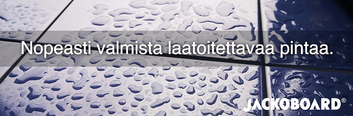 Nopeasti valmista laatoitettavaa pintaa