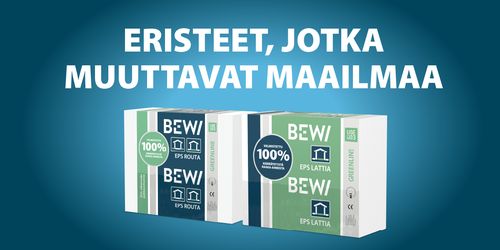 Valitse 100 % kierrätysmateriaalista valmistettu EPS