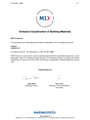 Emission classification of building materials Tuplex
